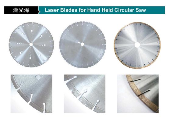 150mm 6&quot; lame de scies soudée par laser en pierre de coupe