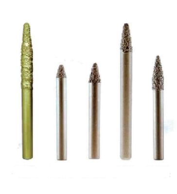 6mm 12mm nettoient à l'aspirateur le chef et le Diamond Carving Burrs soudés de gravure d'ordinateur