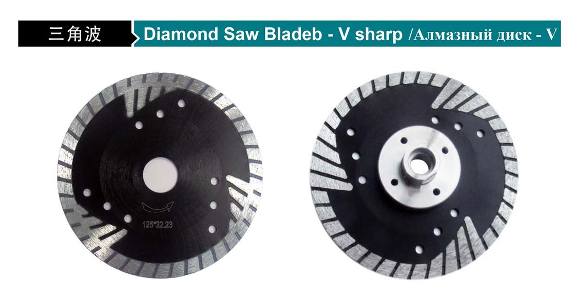 105 à 230mm B-V Sharp Diamond Stone Cutting Disc Blade pour la scie circulaire