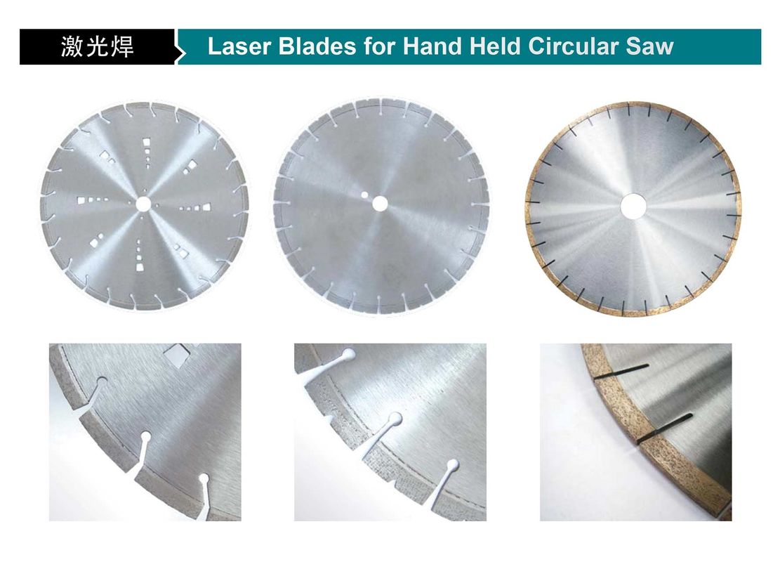 noyau en acier de Diamond Saw Blade Wave Turbo de soudure laser de 105mm 4in